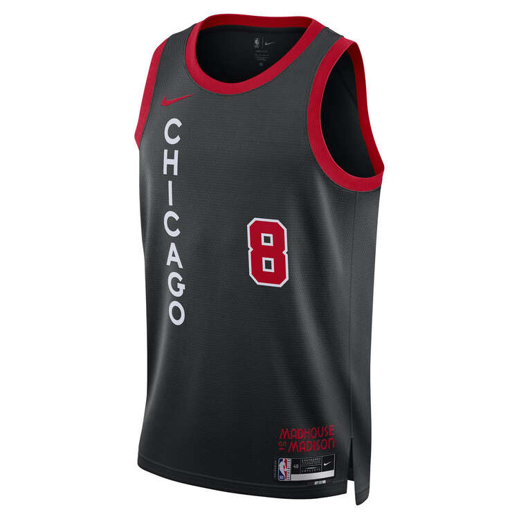 Nike Chicago Bulls Zach LaVine 2023/24 City Basketball Jersey Black S, Black, rebel_hi-res