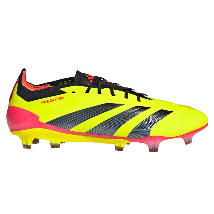 adidas Predator Elite Football Boots Yellow/Black US Mens 6 / Womens 7, Yellow/Black, rebel_hi-res