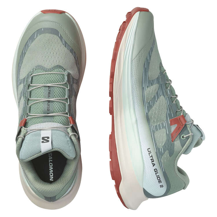 Salomon Ultra Glide 2 Womens Trail Running Shoes, Green/White, rebel_hi-res