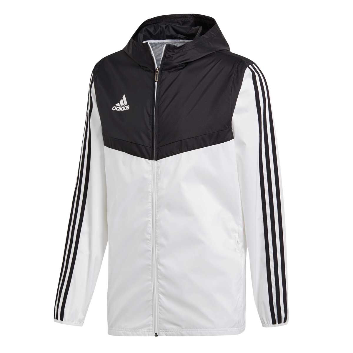 adidas windbreaker jacket black and white