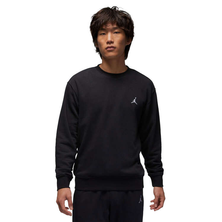 Jordan Mens Essentials Loopback Fleece Sweatshirt, Black, rebel_hi-res