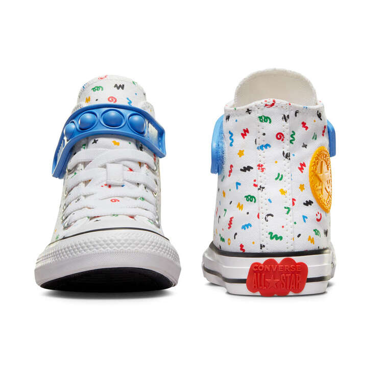 Converse Chuck Taylor All Star Easy On Polka Doodle High Kids Casual Shoes, Multi, rebel_hi-res