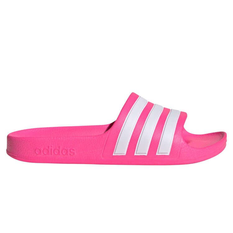 adidas Adilette Aqua Kids Slides Pink/White US 11, Pink/White, rebel_hi-res