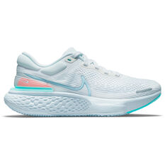 Nike ZoomX Invincible Run Flyknit Womens Running Shoes White/Blue US 6, White/Blue, rebel_hi-res