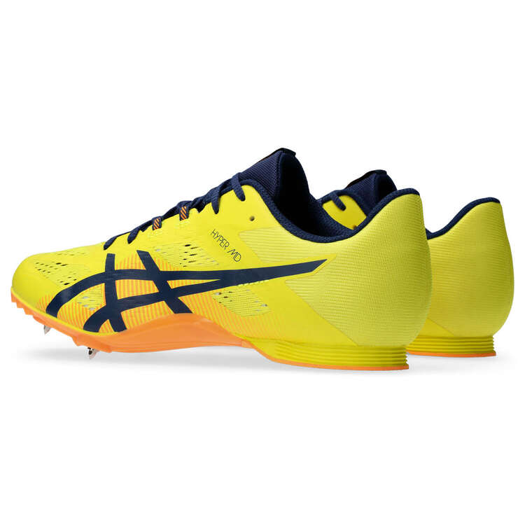 Asics Hyper Sprint 8 MD Track Shoes, Yellow/Blue, rebel_hi-res