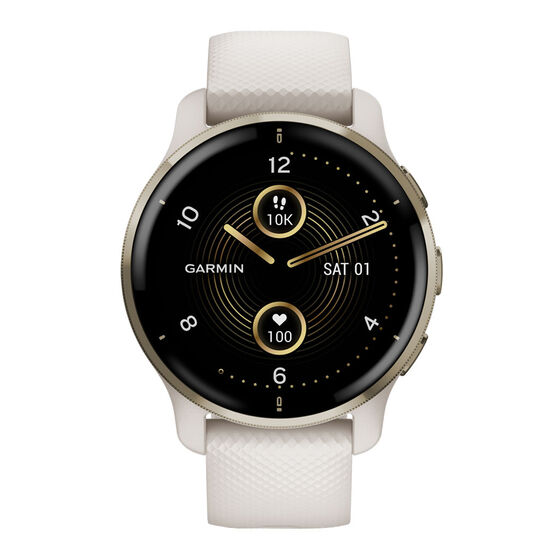 Garmin Venu 2 Plus Smartwatch - Ivory Cream Gold, , rebel_hi-res