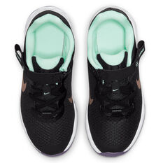 Nike Revolution 6 FlyEase Next Nature PS Kids Running Shoes, Black/Red, rebel_hi-res