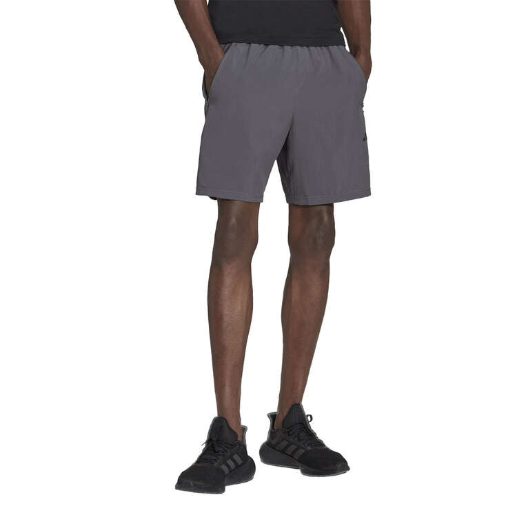 adidas Mens Train Essentials Woven Training Shorts Grey XS, Grey, rebel_hi-res
