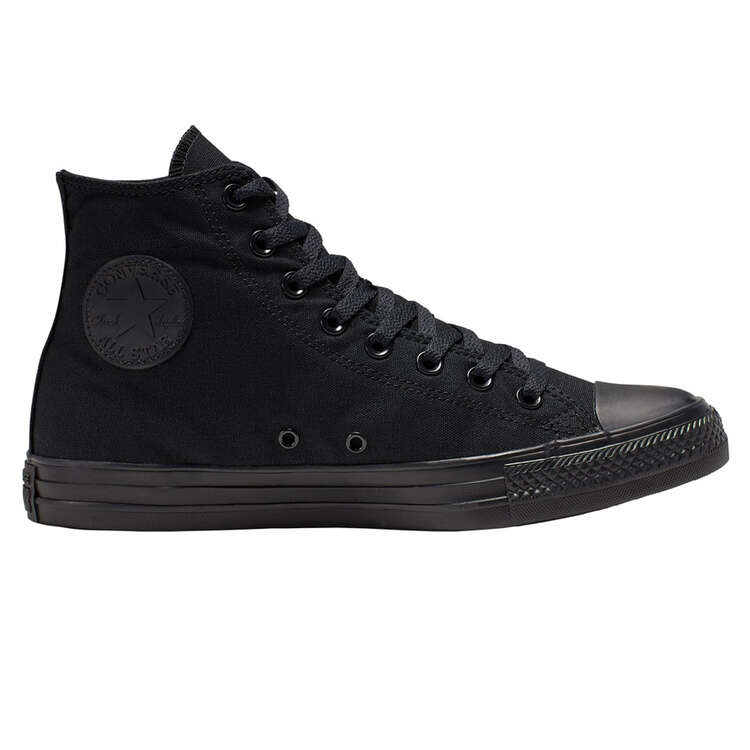 Converse Chuck Taylor All Star Hi Top Casual Shoes Black US Mens 5 / Womens 7, Black, rebel_hi-res