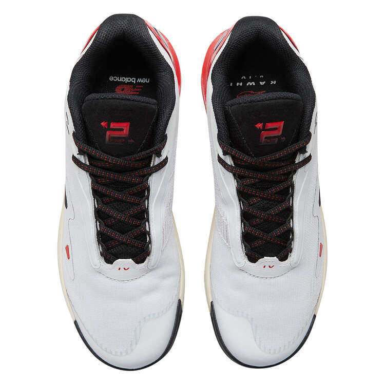 New Balance Kawhi 4 Basketball Shoes, White/Black, rebel_hi-res