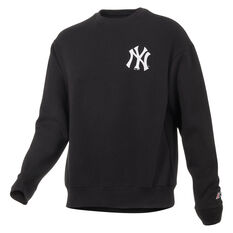 New York Yankees Mens Gamily Crew Sweatshirt Black S, Black, rebel_hi-res