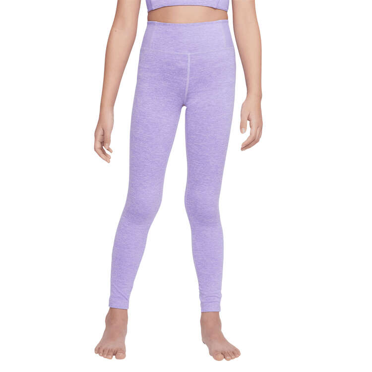 Nike Girls Dri-FIT Yoga Tights, Purple, rebel_hi-res