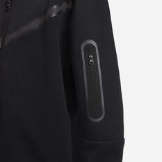 Nike Boys Sportswear Tech Fleece Full Zip Hoodie, Black, rebel_hi-res