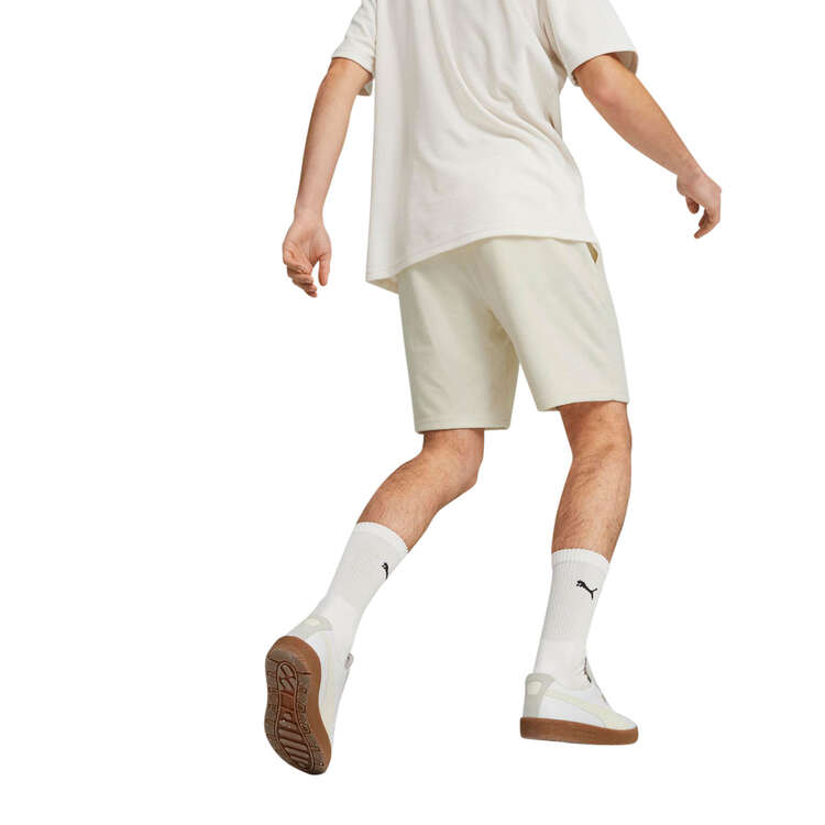 PUMA Mens Classics Towelling Shorts White XXL, White, rebel_hi-res