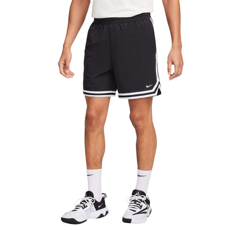Nike Mens DNA Dri-FIT 6" UV Woven Basketball Shorts, Black, rebel_hi-res