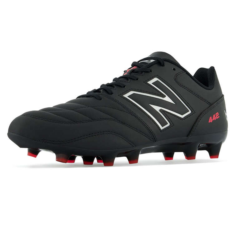 New Balance 442 v2 Team Football Boots, Black/Red, rebel_hi-res