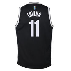 Brooklyn Nets Kyrie Irving 2021/22 Kids Icon Swingman Jersey, Black, rebel_hi-res