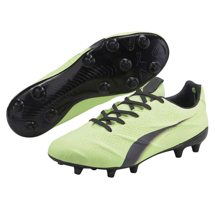 Puma King Platinum 21 Vegan Football Boots, Yellow, rebel_hi-res