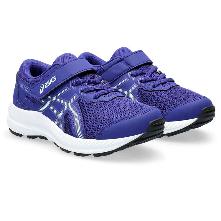 Asics Contend 8 PS Kids Running Shoes Purple/Aqua US 12, Purple/Aqua, rebel_hi-res