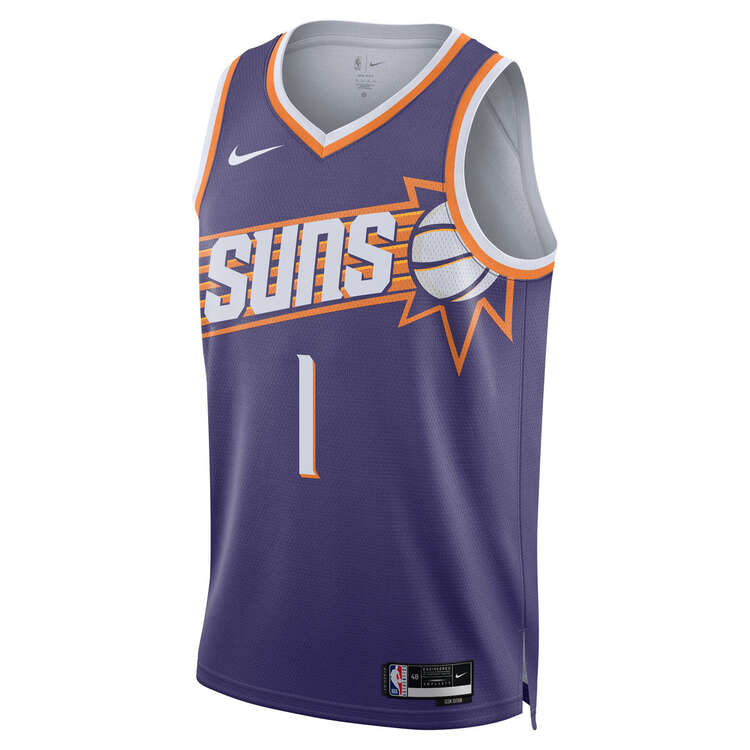 Nike Phoenix Suns Devin Booker Icon 2023/24 Basketball Jersey, Purple, rebel_hi-res