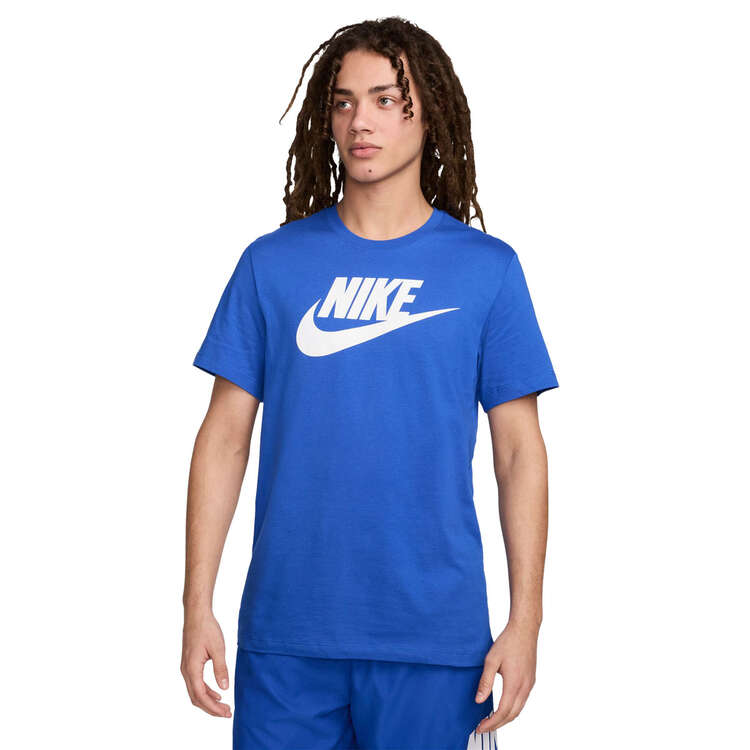 Nike Mens Sportswear Icon Futura Tee, Blue, rebel_hi-res
