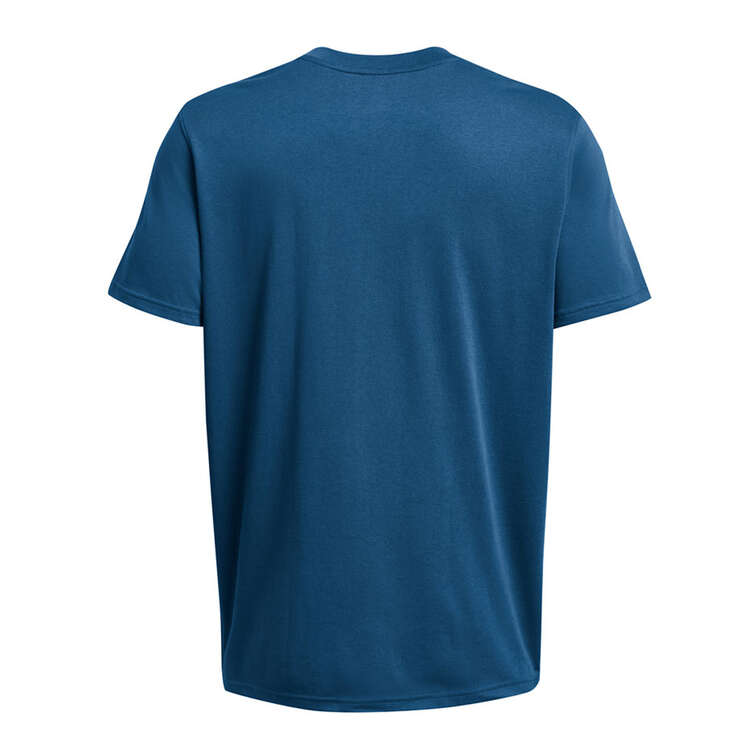 Under Armour Mens Curry Embossed Spash Tee Blue S, Blue, rebel_hi-res
