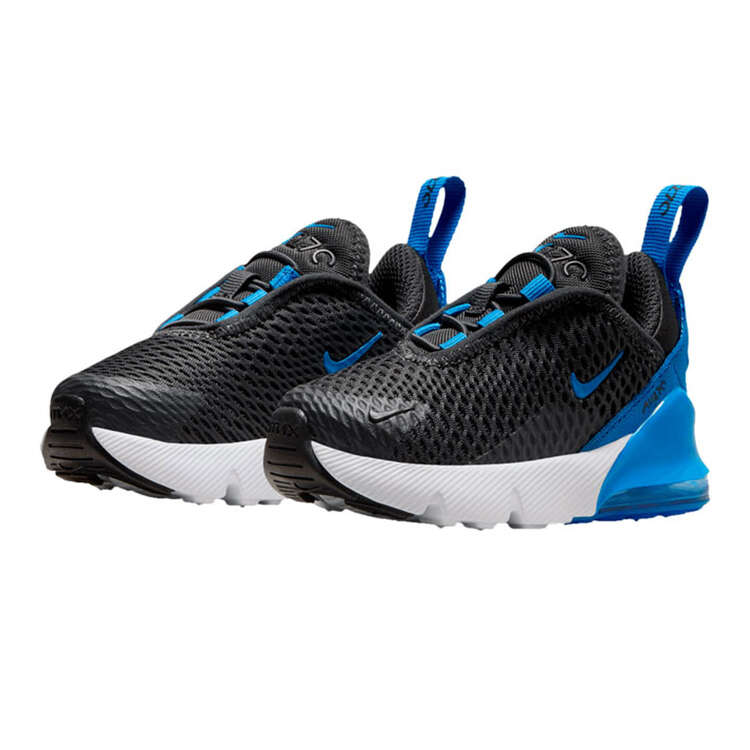 Nike Air Max 270 Toddlers Shoes, Black/Blue, rebel_hi-res