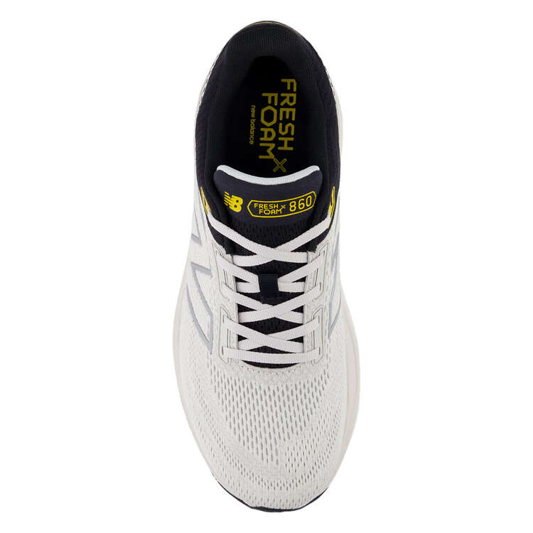 New Balance Fresh Foam X 860 v14 Mens Running Shoes, White/Black, rebel_hi-res