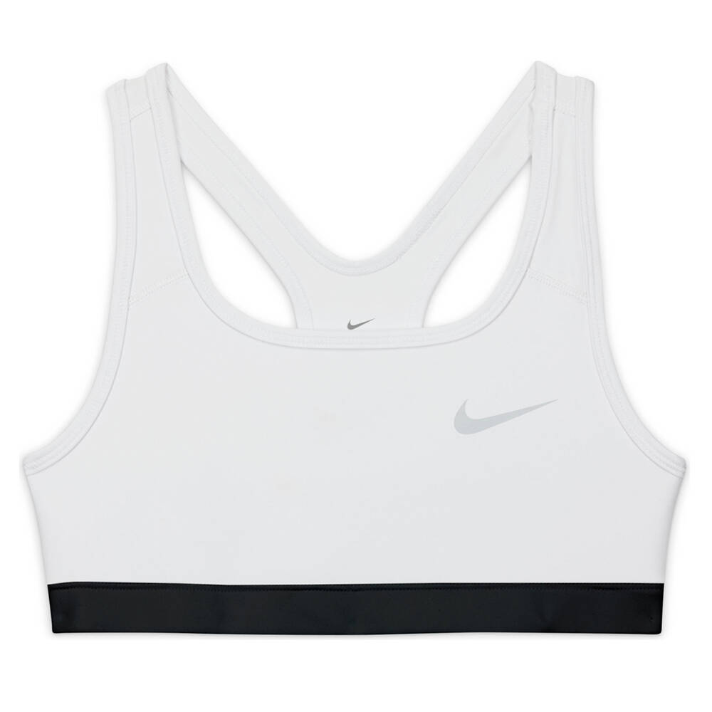 Nike Swoosh Big Girls' Sports Bra gray small DA1030-091 new no