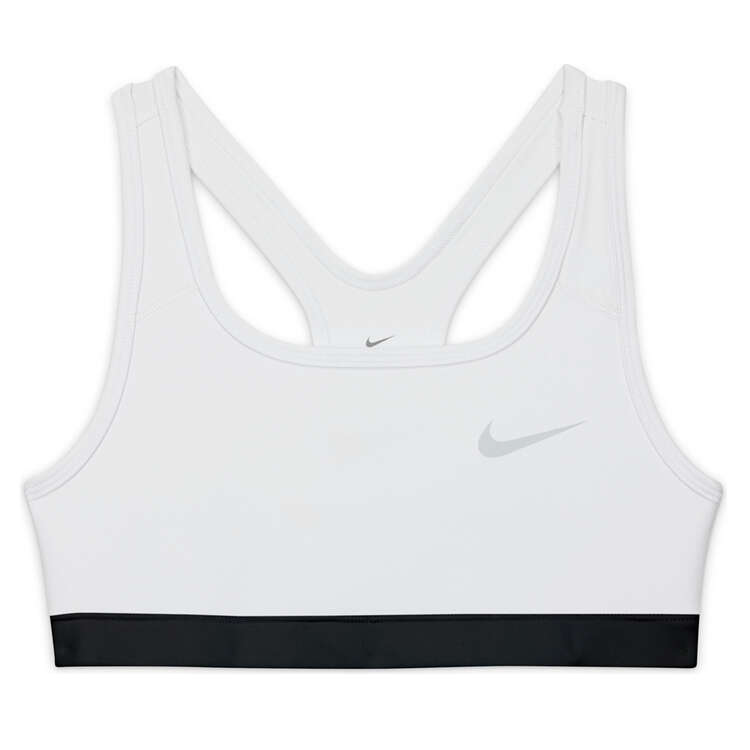 Nike Girls Swoosh Sports Bra White M, White, rebel_hi-res