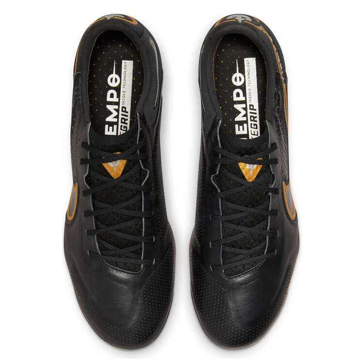 Nike Tiempo Legend 9 Elite Football Boots, Black/Gold, rebel_hi-res