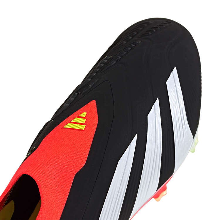 adidas Predator Elite Laceless Football Boots, Black/White, rebel_hi-res