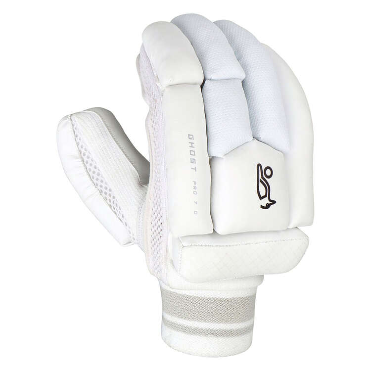 Kookaburra Ghost Pro 7.0 Cricket Batting Gloves, White/Grey, rebel_hi-res