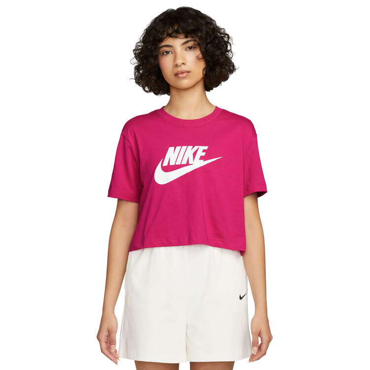 Nike Womens Sportswear Essential Cropped Tee, Pink, rebel_hi-res