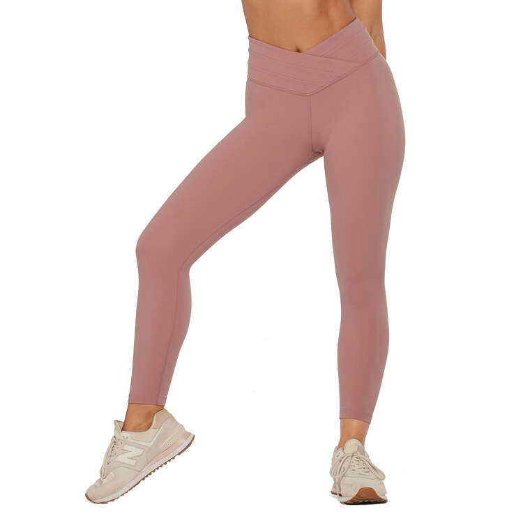 Lorna Jane Womens Meditate Recycled Ankle Biter Leggings Pink XL