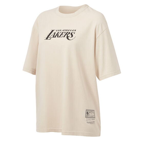 Mitchell & Ness Womens Oversized 1987 Lakers Tee, White, rebel_hi-res