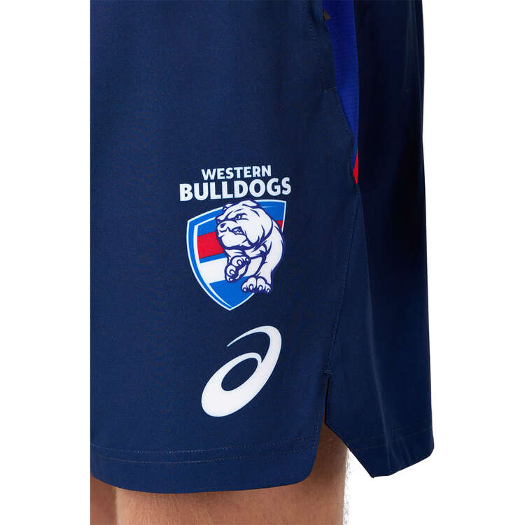 Western Bulldogs 2024 Mens Training Shorts, Blue, rebel_hi-res