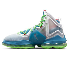 Nike LeBron 19 Dutch Blue Basketball Shoes, Blue/Green, rebel_hi-res