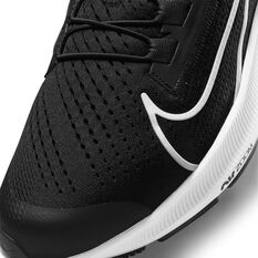 Nike Air Zoom Pegasus 38 FlyEase Mens Running Shoes, Black/White, rebel_hi-res