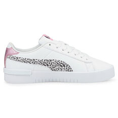Puma Jada Summer Roar GS Kids Casual Shoes White/Pink US 4, White/Pink, rebel_hi-res