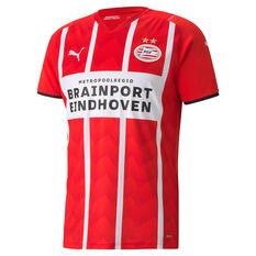 PSV Eindhoven 2021/22 Mens Home Jersey Red S, Red, rebel_hi-res