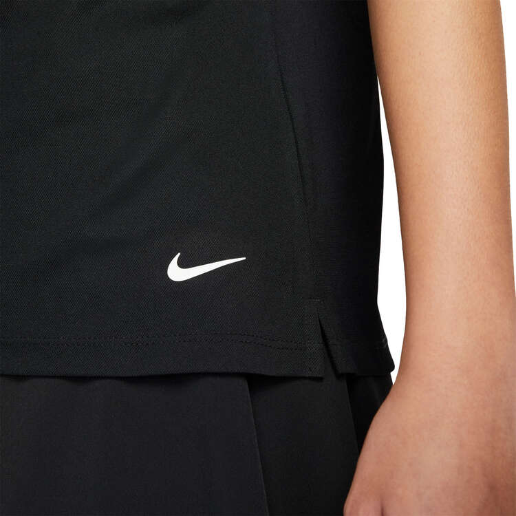 Nike Womens Dri-FIT Victory Golf Polo, Black, rebel_hi-res