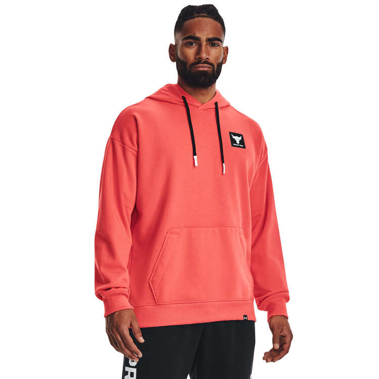 Under Armour Project Rock Mens Heavyweight Terry Hoodie, , rebel_hi-res