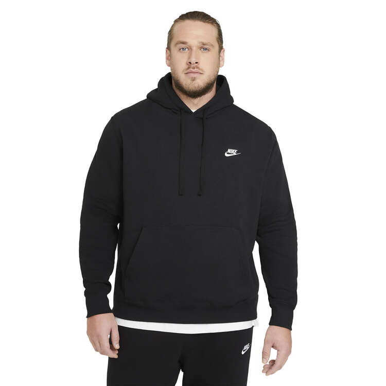 Nike Mens Sportswear Club Fleece Pullover Hoodie Black XS, Black, rebel_hi-res