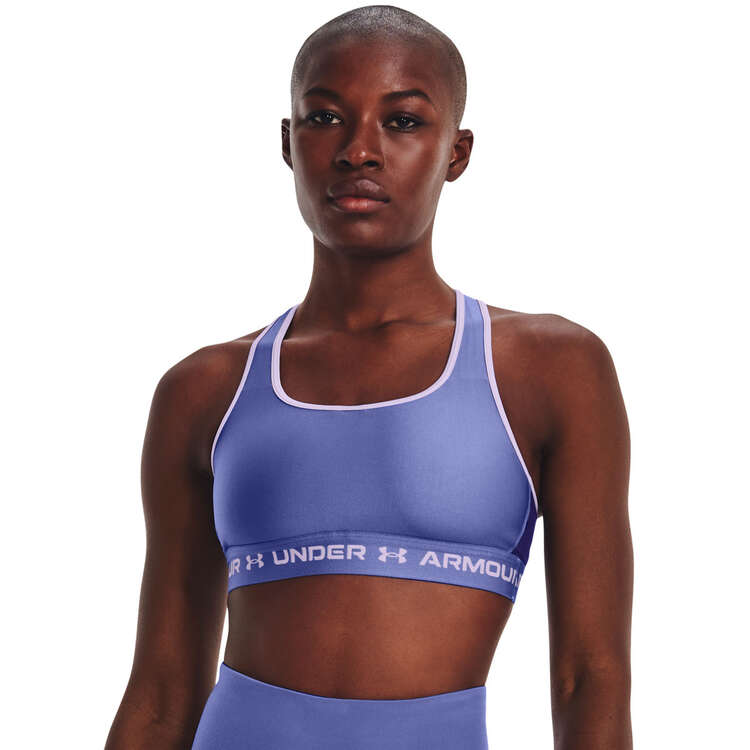 Under Armour Womens Mid Crossback Sports Bra Blue XL