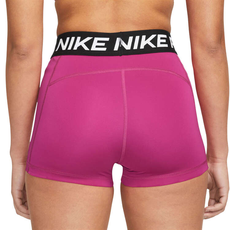 Nike Pro Womens 365 3 Inch Shorts, Pink, rebel_hi-res