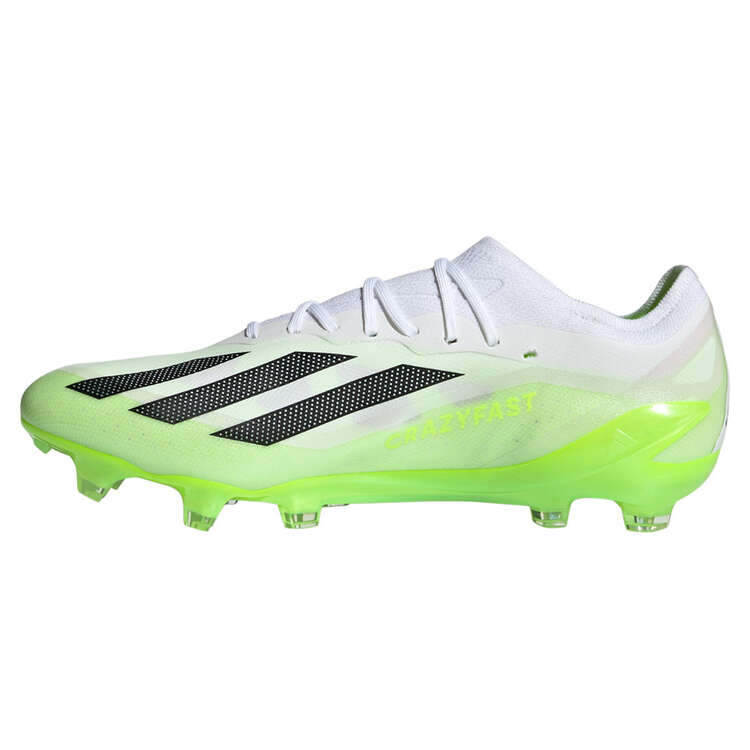 adidas X Crazyfast .1 Football Boots White/Black US Mens 8 / Womens 9, White/Black, rebel_hi-res