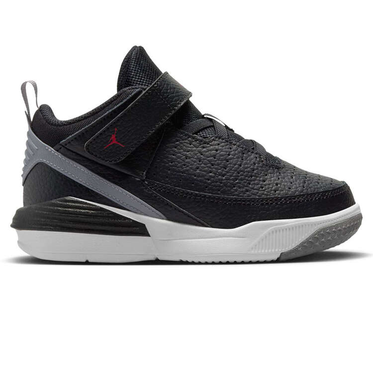 Jordan Max Aura 5 PS Kids Basketball Shoes Black/Red US 11, Black/Red, rebel_hi-res