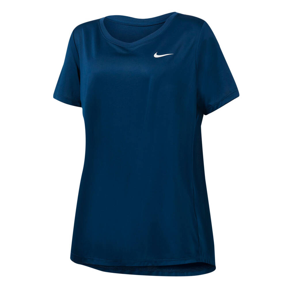 Nike Womens Dri-FIT Tee (Plus Size) Blue XL | Rebel Sport