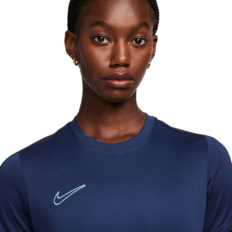 Nike Womens Dri-FIT Academy 23 Football Tee Blue/Black M, Blue/Black, rebel_hi-res